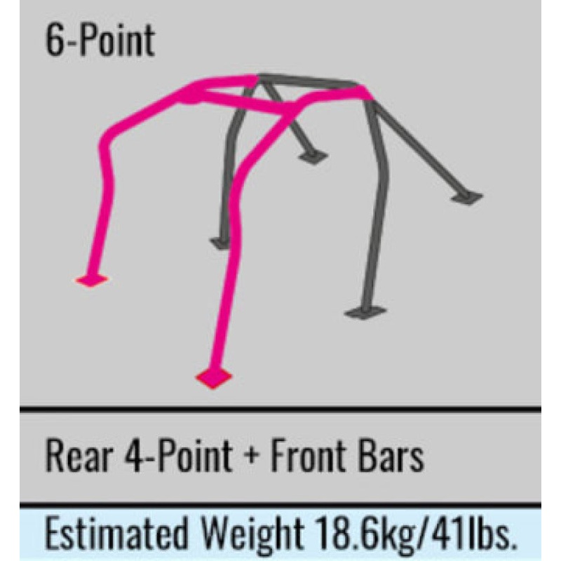 Cusco Chro-moly Roll Cage 6 Point 89-98 Mazda Miata NA6-NB6 Soft Top