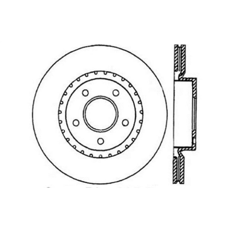 StopTech 8/02-03 Infiniti G35 Drilled Right Front Rotor