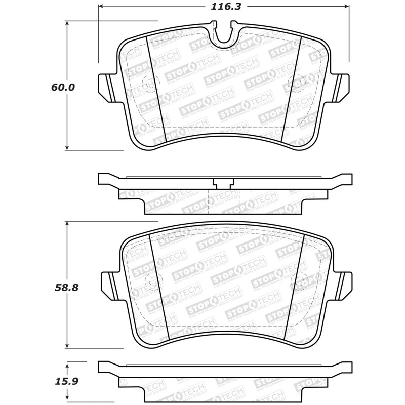 StopTech Street Brake Pads – Rear