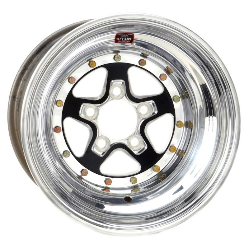 Weld Alumastar 2.0 15×4 / 5×4.75 BP 1.7 / 5in. BS Black Wheel – Non-Beadlock