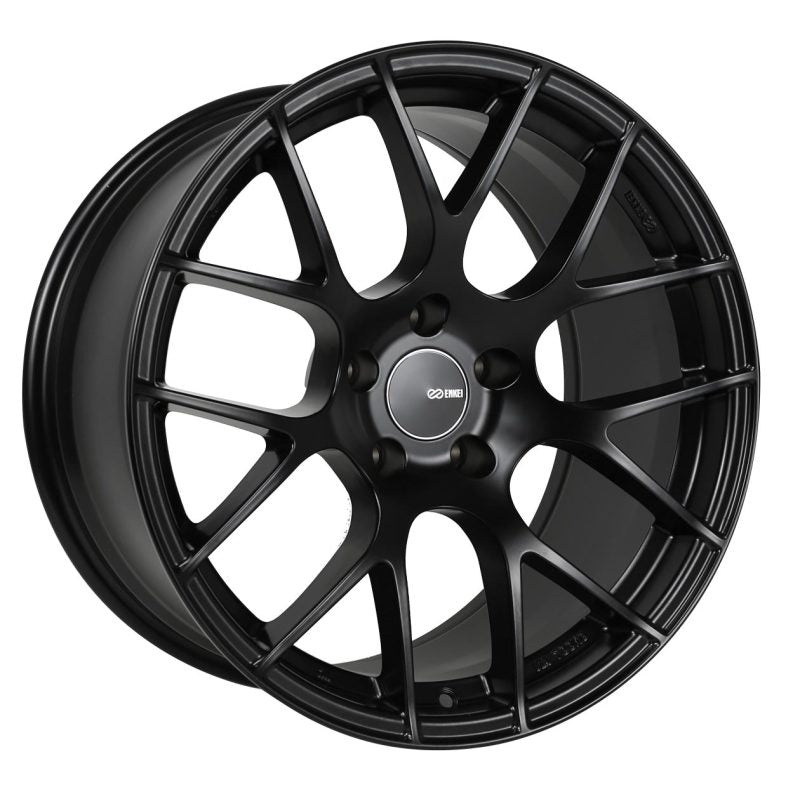 Enkei Raijin 18×8 32mm Offset 5×120 Bolt Pattern 72.6 Bore Diamter Matte Black Wheel