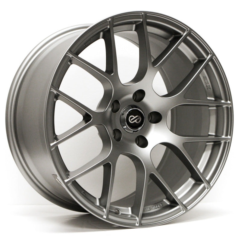 Enkei Raijin 18×8 42mm Offset 5×120 Bolt Pattern 72.6 Bore Diamter Gunmetal Wheel