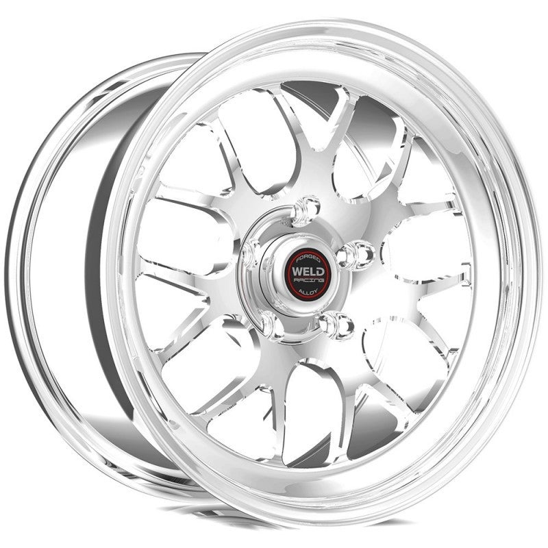 Weld S77 18×5 / 5×4.5 BP / 3.2in. BS Polished Wheel (Medium Pad) – Non-Beadlock