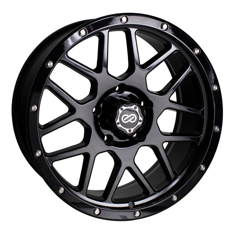 Enkei Matrix 20×9 6×139.7 BP 15mm Offset 108mm Bore Gloss Black Wheel