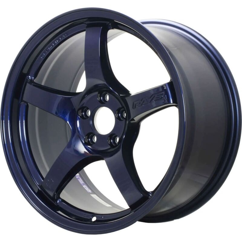 Gram Lights 57CR 18×935 +22 5-114.3 Eternal Blue Pearl Wheel