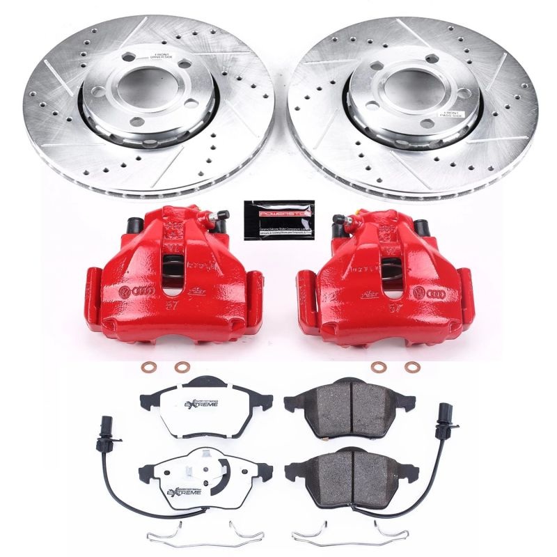 PowerStop Power Stop 99-01 Audi A4 Z26 Street Kit w/ Calipers – Front