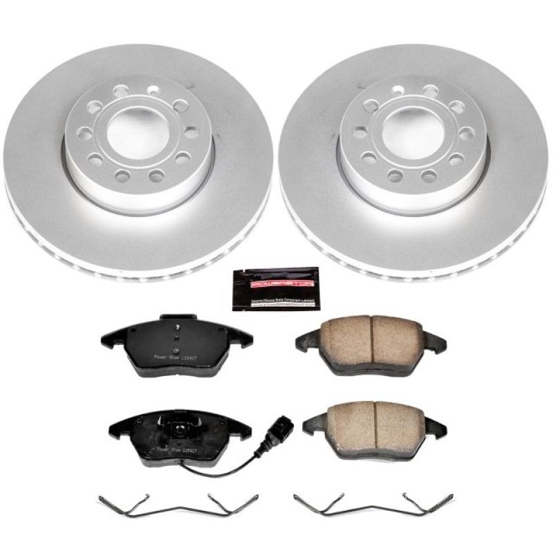 PowerStop Power Stop 10-12 Audi A3 Front Z23 Evolution Sport Coated Brake Kit