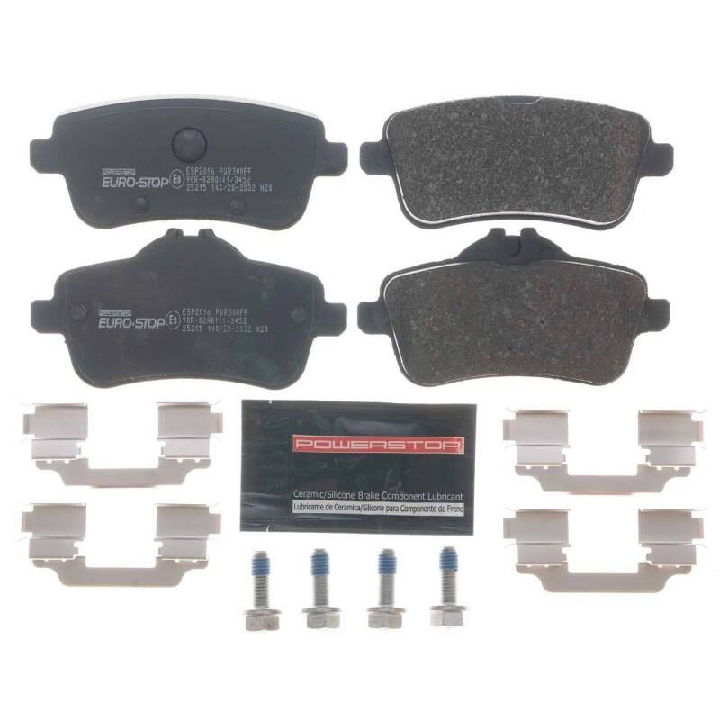 PowerStop Power Stop 12-16 Mercedes-Benz SLK55 AMG Euro-Stop ECE-R90 Rear Brake Pads