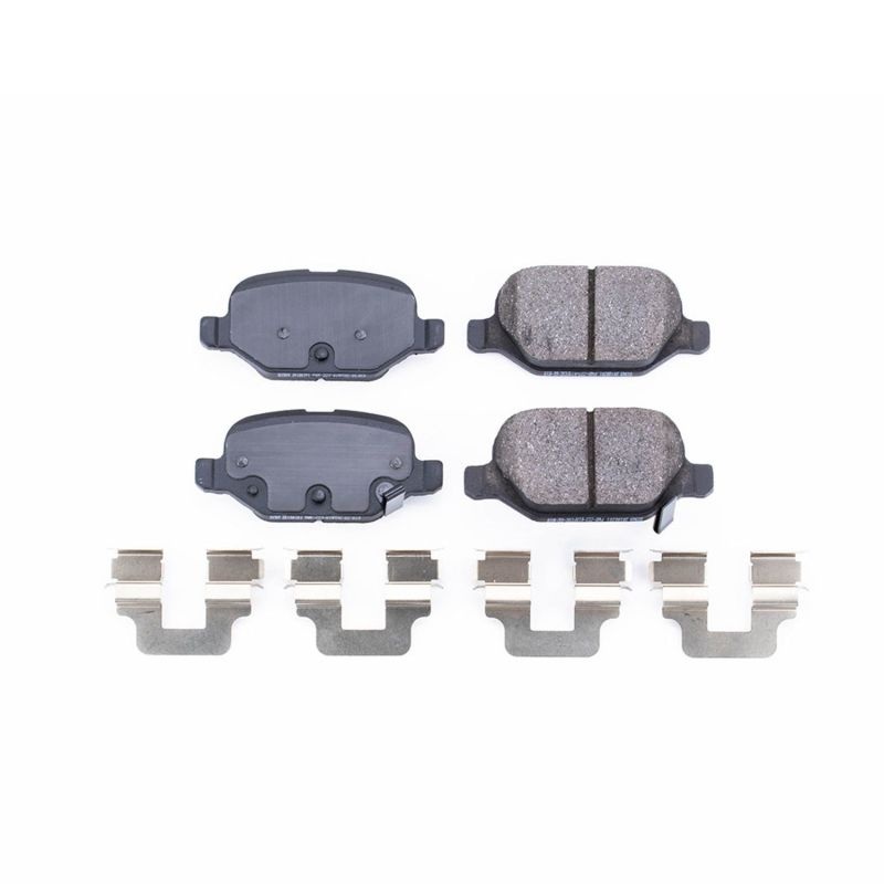 PowerStop Power Stop 12-17 Fiat 500 Rear Z17 Evolution Ceramic Brake Pads w/Hardware