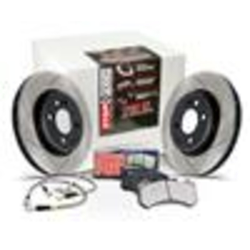 StopTech 01/03-05 Subaru Impreza WRX Four Wheel Drilled Sport Brake Kit