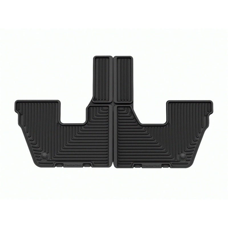 WeatherTech 21-23 Jeep Grand Cherokee L (6 Passenger Seating) Rear All-Weather Floor Mats – Black