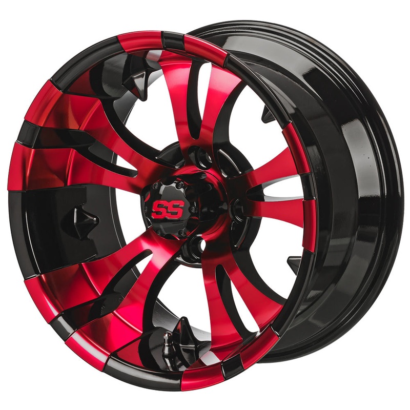 LSI 14″ Warlock Black & Red Wheel