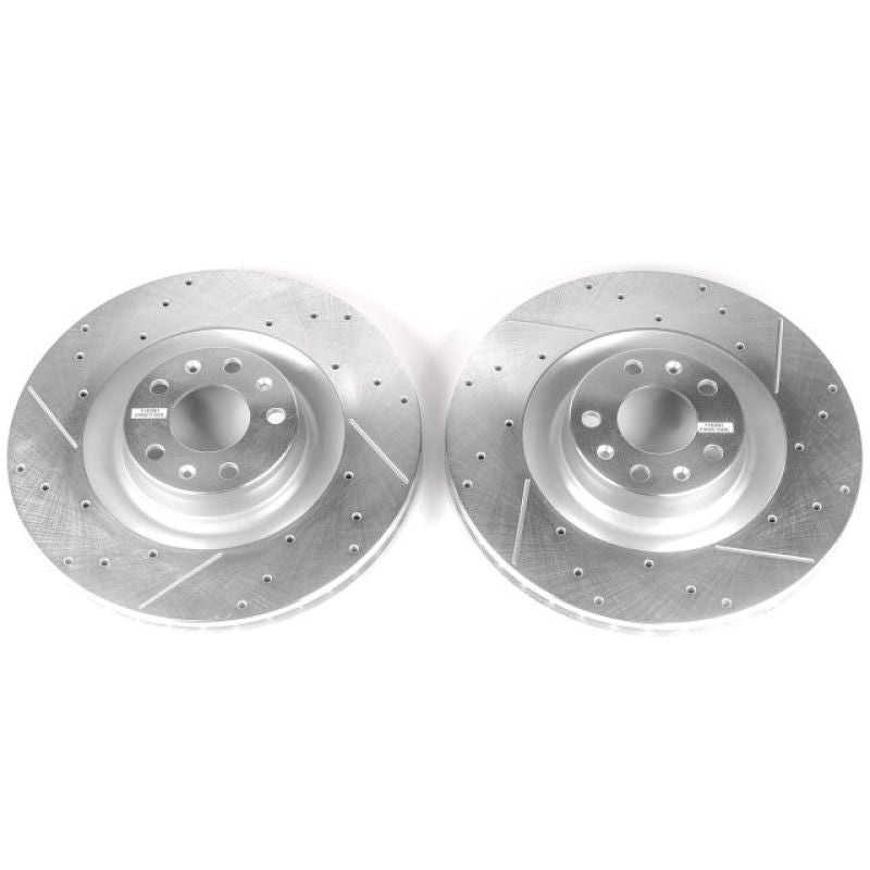 PowerStop Power Stop 09-10 Audi A6 Quattro Front Evolution Drilled & Slotted Rotors – Pair