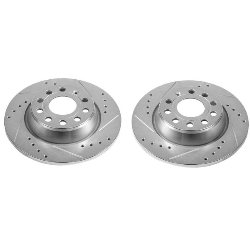 PowerStop Power Stop 2015 Audi Q3 Rear Evolution Drilled & Slotted Rotors – Pair