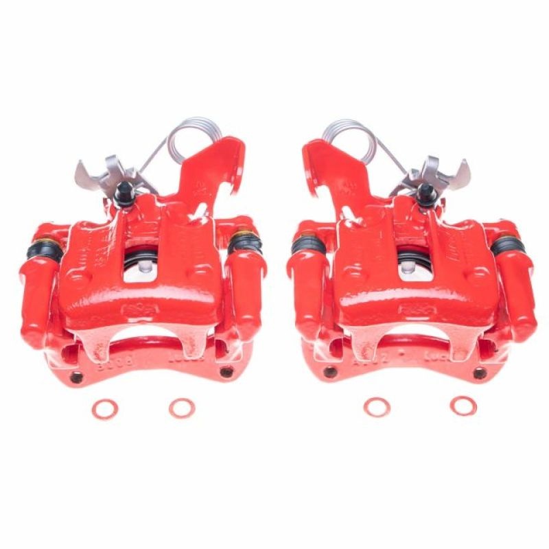 PowerStop Power Stop 96-01 Audi A4 Quattro Rear Red Calipers – Pair