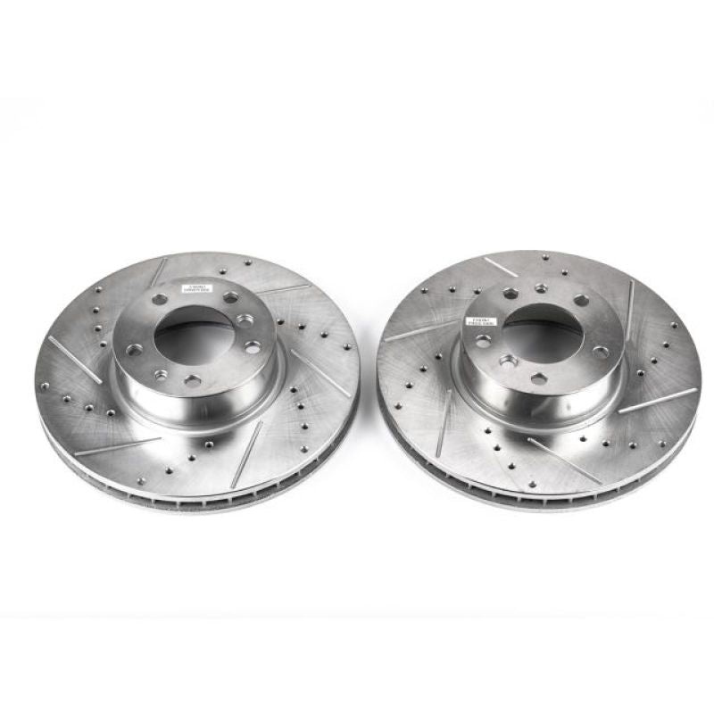 PowerStop Power Stop 97-00 BMW 540i Front Evolution Drilled & Slotted Rotors – Pair