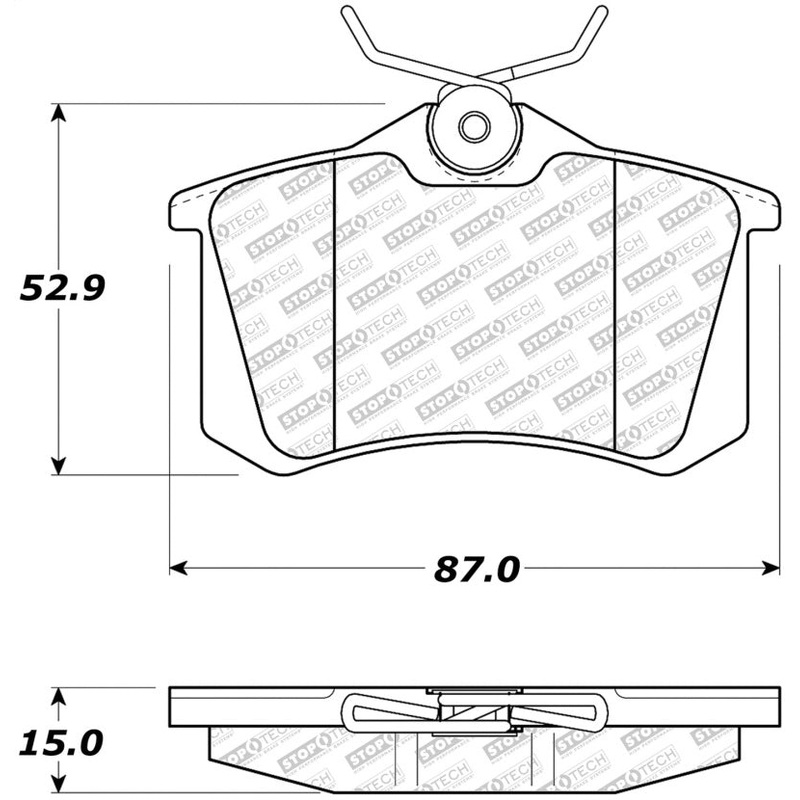 StopTech Street Select Brake Pads – Rear
