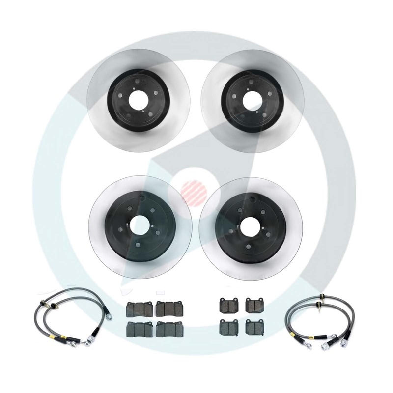 Centric Premium Brake Rotor Package Deal – Choice of Pads – 11-14 WRX