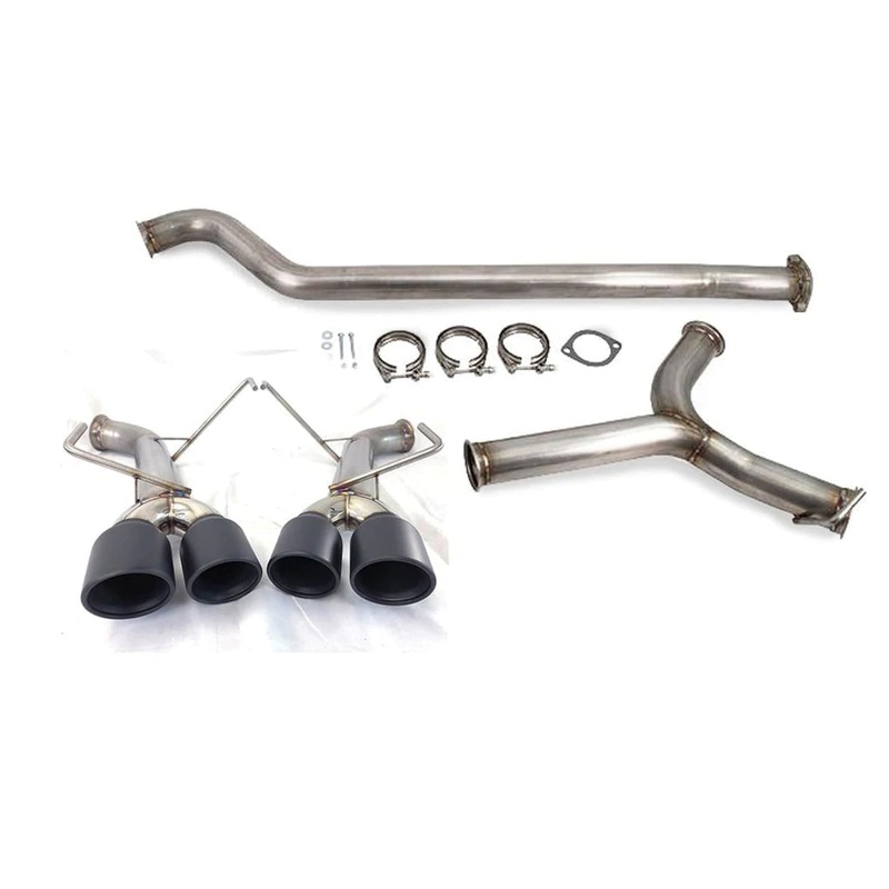 ETS Muffled Catback Exhaust Burnt Blue Tips Resonated – 2022+ WRX