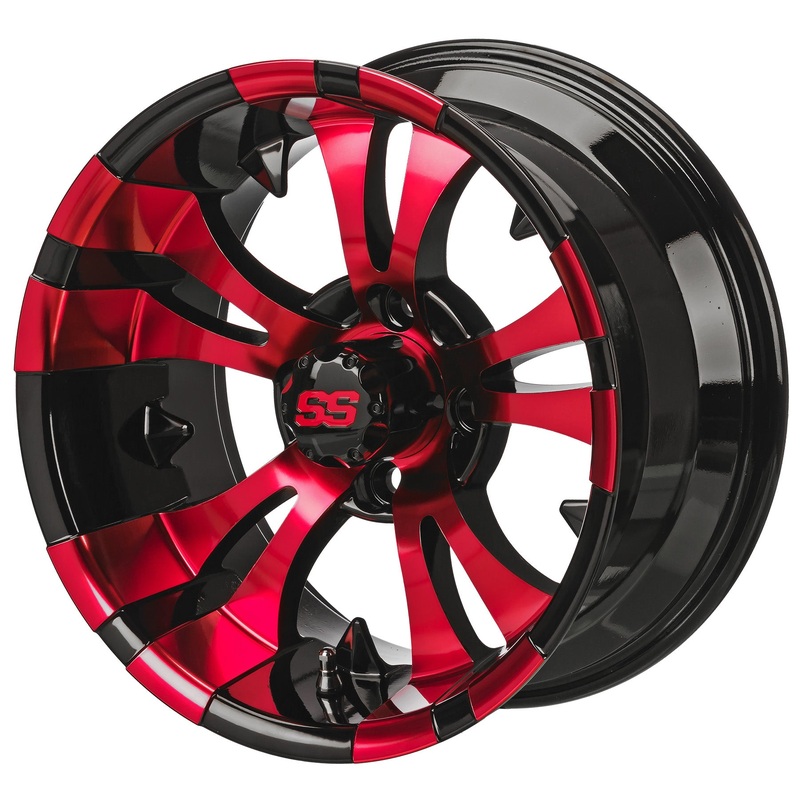 LSI 10″ Warlock Black & Red Wheel