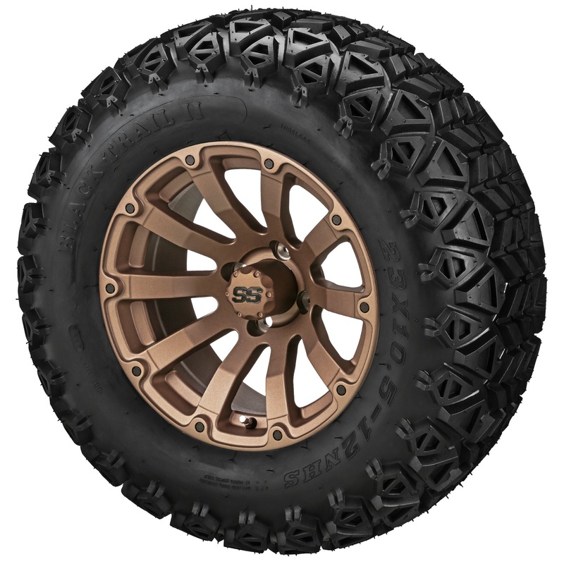 LSI 12″ Beast Matte Bronze Wheel and Lifted Tire Combo