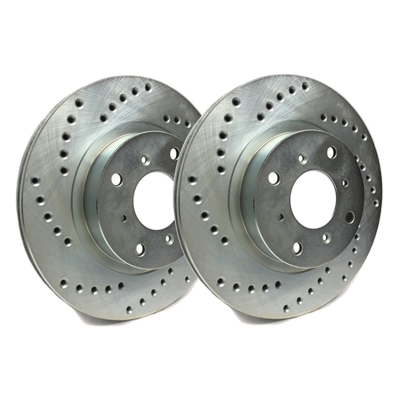 SP Performance Cross Drilled Zinc Rear Rotors (Pair) Subaru WRX (W/ eyesight) 2015-2018
