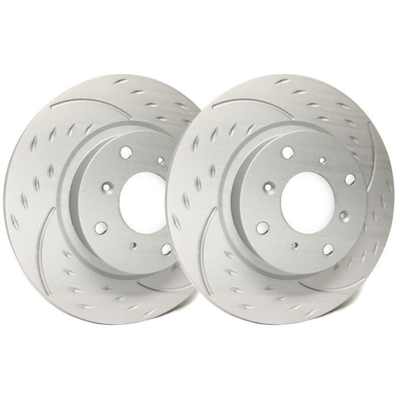 SP Performance Diamond Slot ZRC Front Rotors (Pair) Subaru WRX 2009-2014