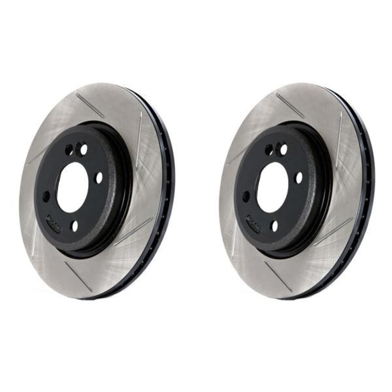 StopTech Slotted Sport Rotors – FRONT PAIR – EVO X 08-15