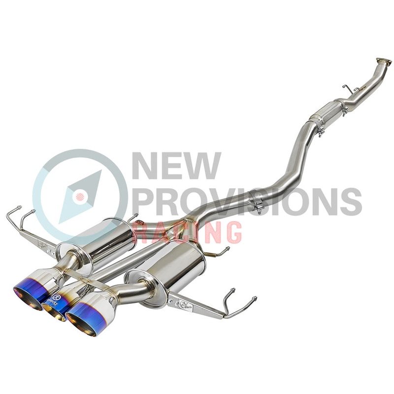 aFe Power Takeda 3″ Stainless Steel Catback Blue Flame Tips – 17-18 Civic Type R