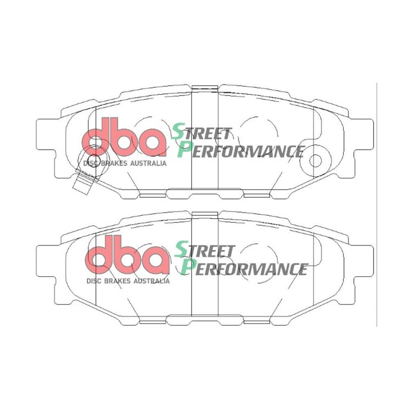 DBA SP500 Street Performance Brake Pads Rear – 2022+ WRX