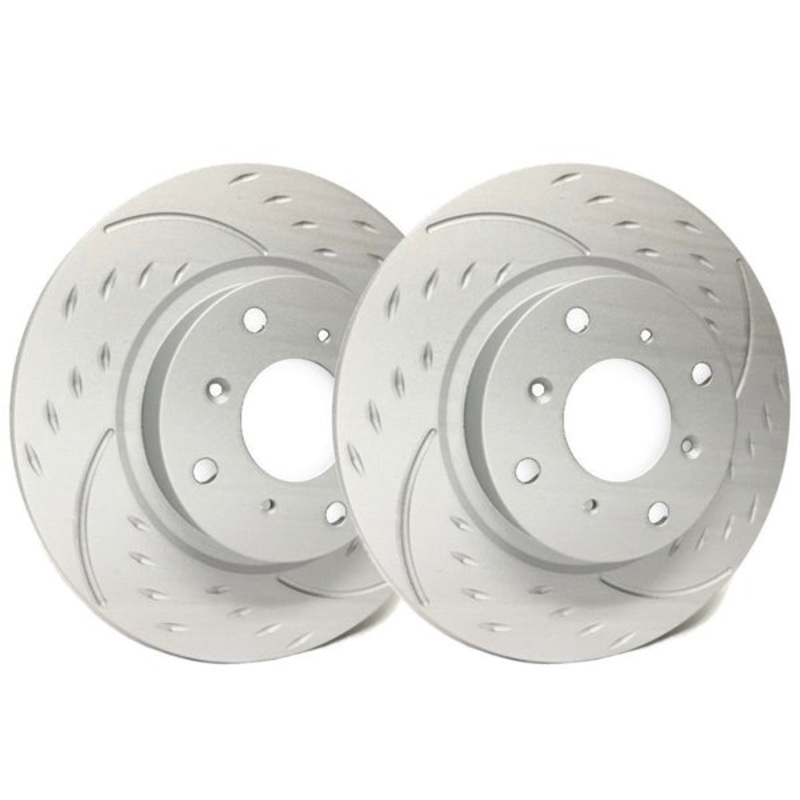 SP Performance Diamond Slotted Brake Rotors – Rear