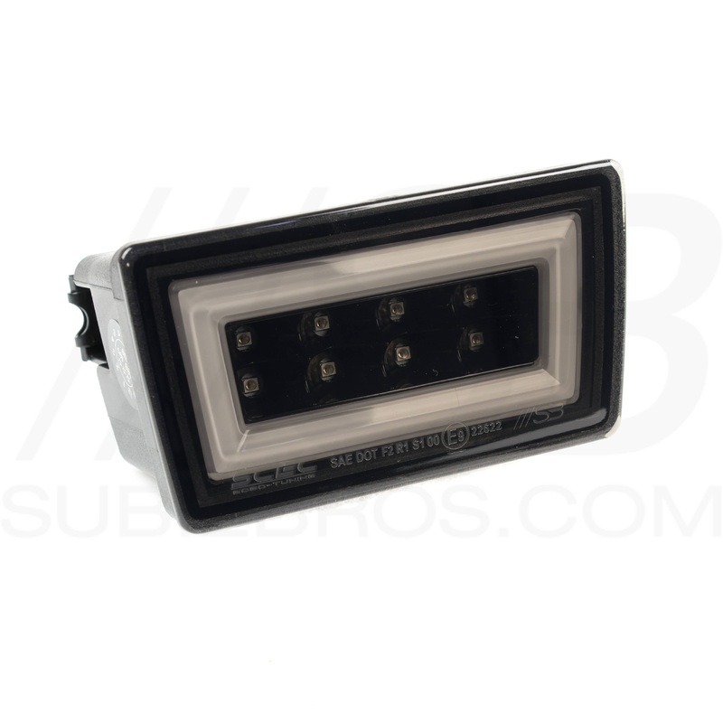 Sp3c Built F1 LED Bar Style Rear Fog Light Smoked Lens White Bar – 22 WRX/STI