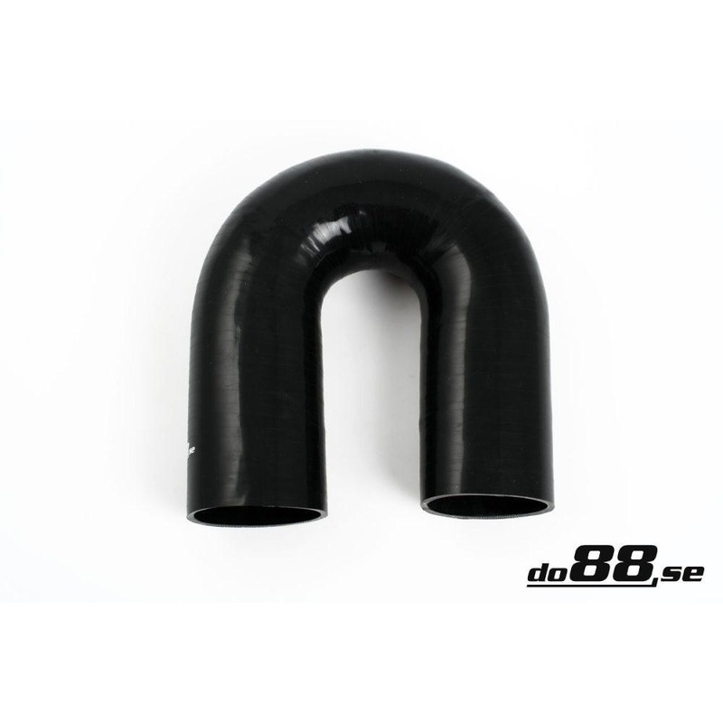 Silicone Hose Black 180 degree 4,25” (108mm)