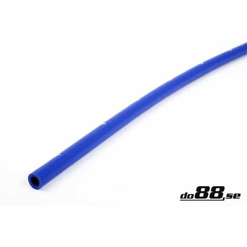 Silicone Hose Blue straight length 0,25” (6,5mm)