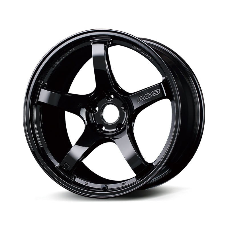 Gram Lights 57CR 18×9.5 +38 5×114.3 Gloss Black Wheel