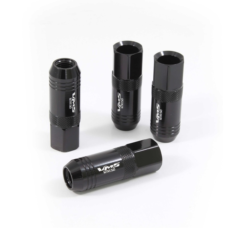 VMS Extended Lug Nuts – 60mm Tuner Style – Open Ended