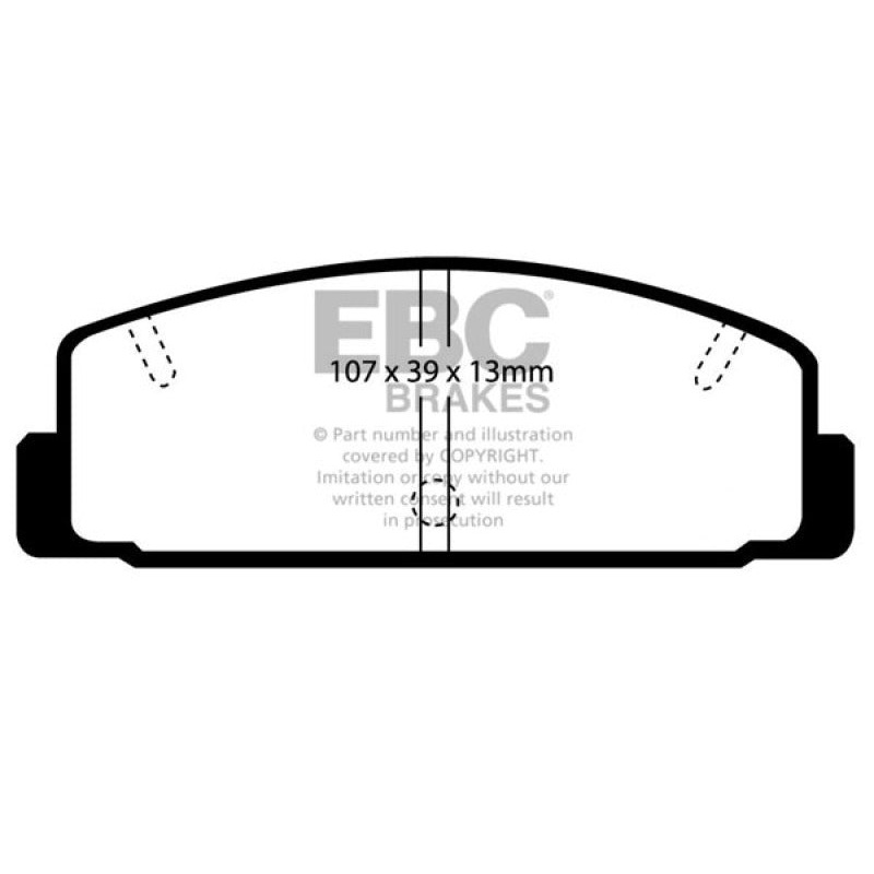 EBC 03-04 Mazda Protege 2.0 Turbo (Mazdaspeed) Redstuff Rear Brake Pads