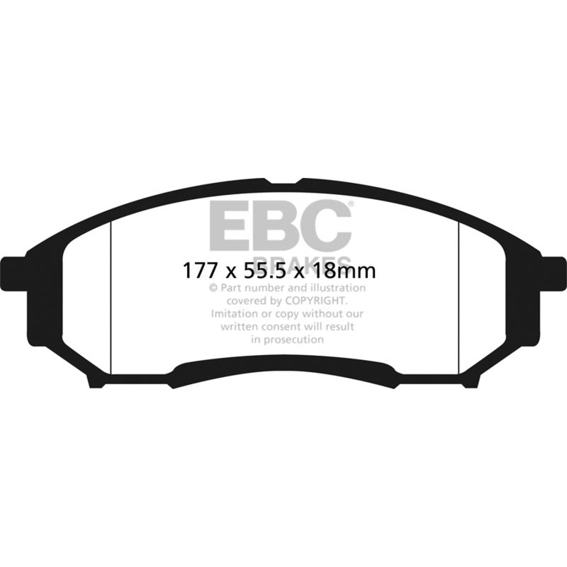 EBC 05-07 Ford F250 (inc Super Duty) 5.4 (2WD) Yellowstuff Rear Brake Pads