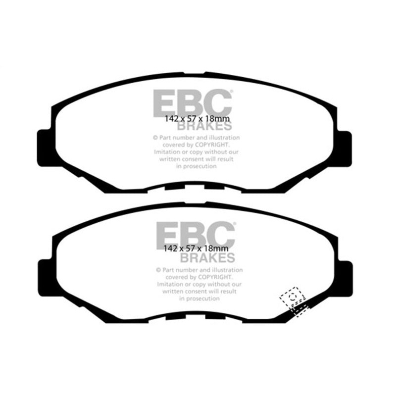 EBC 13-15 Acura ILX 1.5 Hybrid Yellowstuff Front Brake Pads