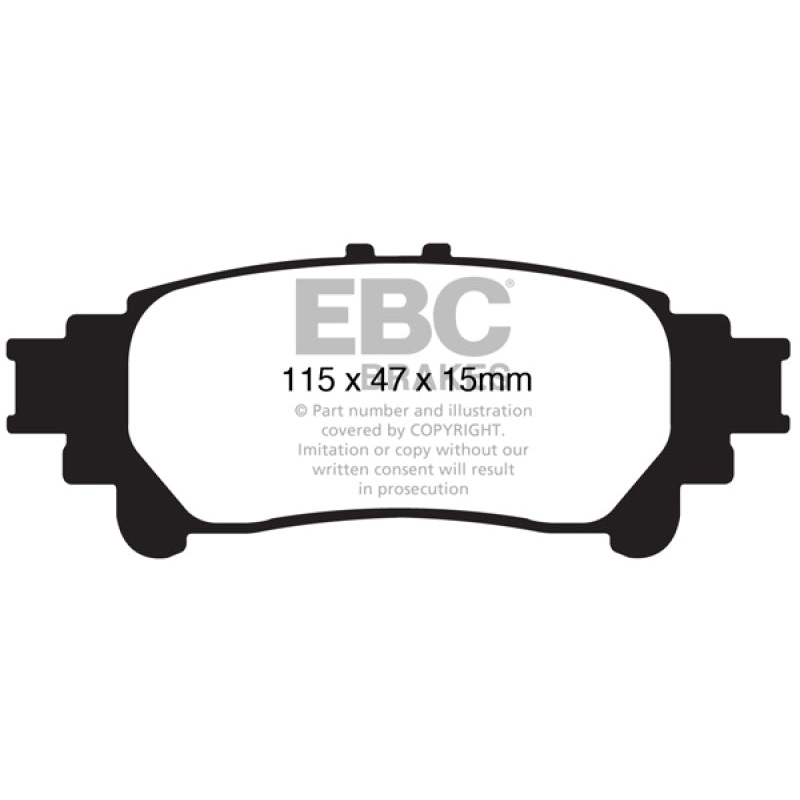 EBC 13+ Lexus GS350 3.5 RWD Ultimax2 Rear Brake Pads