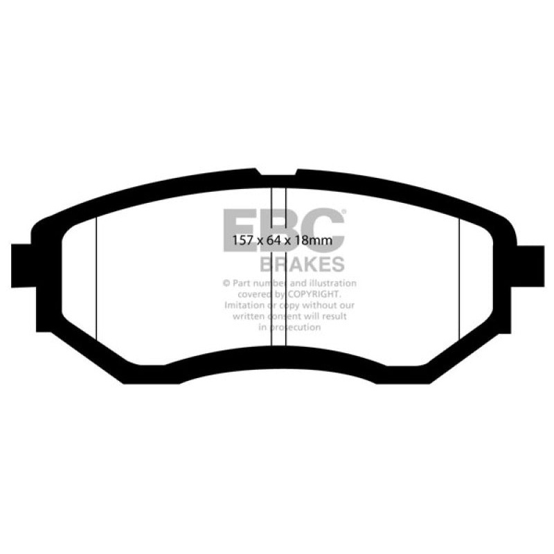 EBC 13+ Subaru Forester 2.0 Turbo Greenstuff Front Brake Pads
