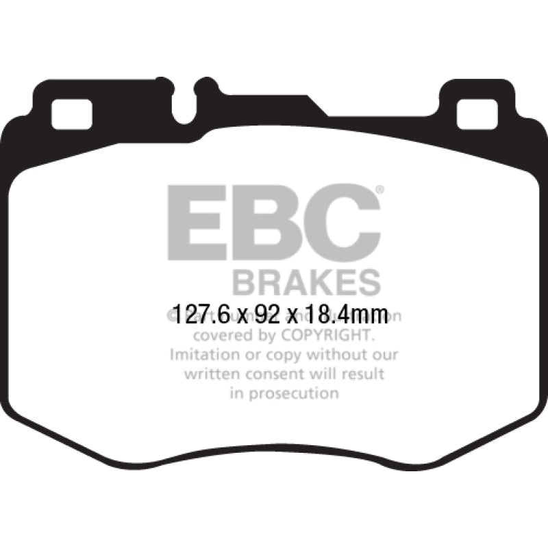 EBC 15-16 Mercedes-Benz C400 (W205) 3.0 Twin Turbo 4-Matic Yellowstuff Front Brake Pads