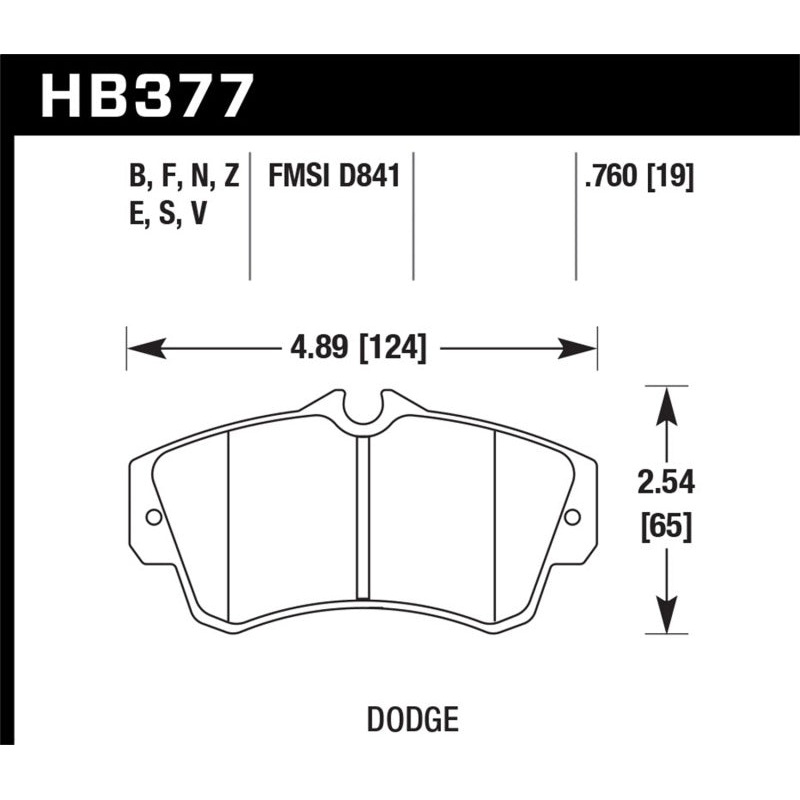 Hawk SRT4 HP+ Street Front Brake Pads