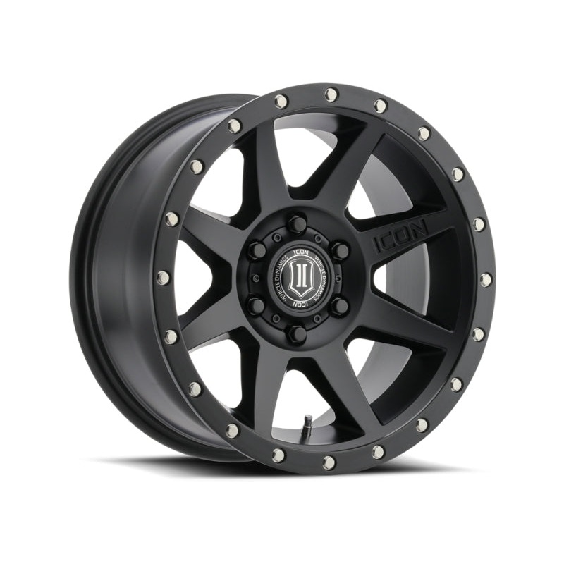 ICON Rebound 18×9 6×135 6mm Offset 5.25in BS 87.1mm Bore Satin Black Wheel