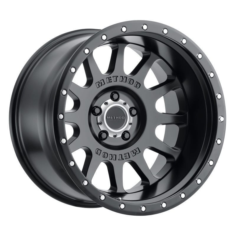Method MR605 NV 20×9 -12mm Offset 5×150 110.5mm CB Matte Black Wheel