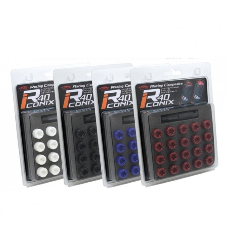 Project Kics 12X1.50 R40 Iconix Plastic Caps Black – 20 Pcs