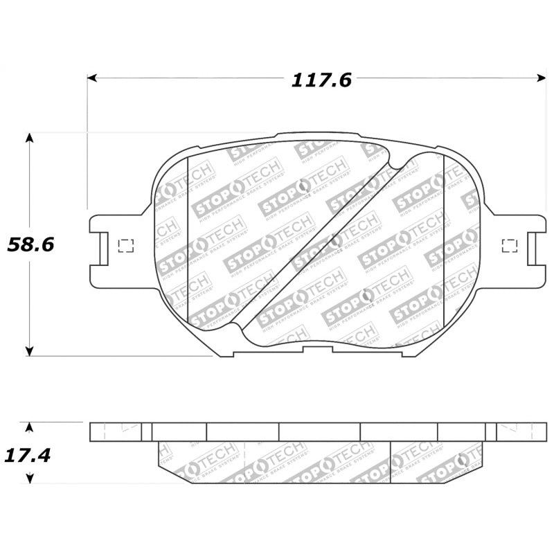 StopTech Performance 05-08 Scion tC/ 01-05 Celica GT/ 00-05 Celica GT-S Front Brake Pads