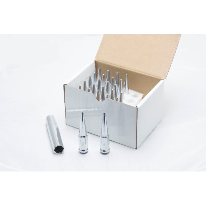 Wheel Mate Spiked Lug Nuts Set of 24 – Chrome 14×1.50