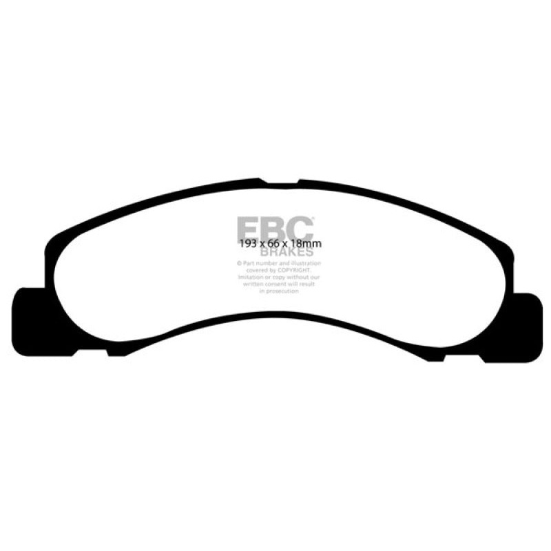EBC 00-02 Ford Excursion 5.4 2WD Extra Duty Front Brake Pads