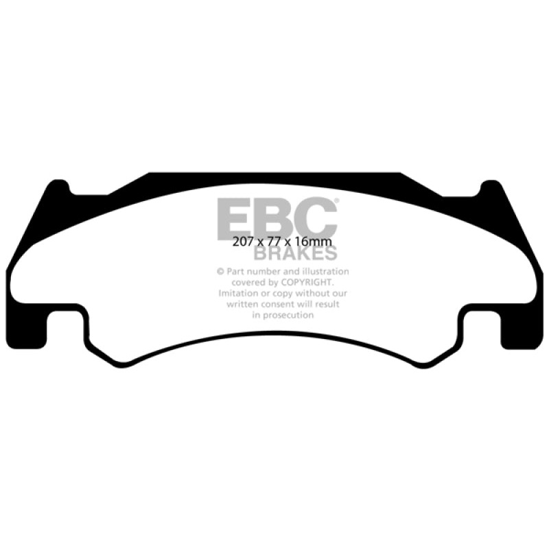 EBC 05-06 Dodge Ram SRT-10 8.3 Greenstuff Front Brake Pads